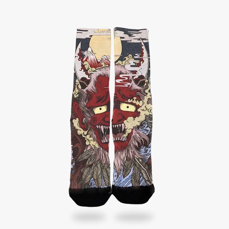 Chaussettes Irezumi Démon Oni Tatoué