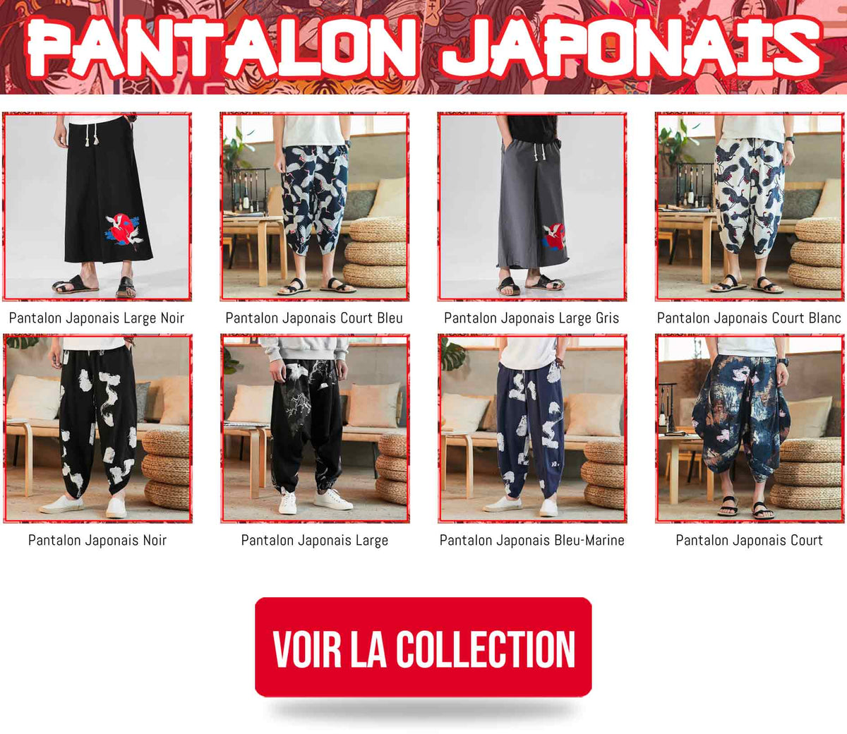 Pantalon Hakama Aikido Bleu Marine