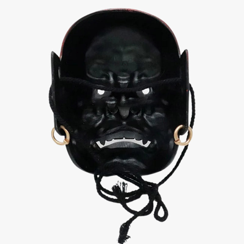 Masque Tengu Rouge en Résine et Bois