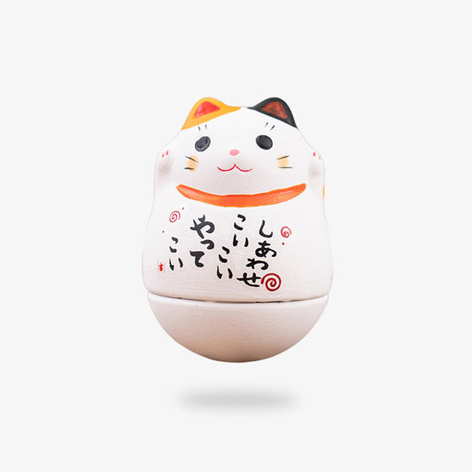 Maneki Neko Porte-Bonheur en Céramique 6 cm