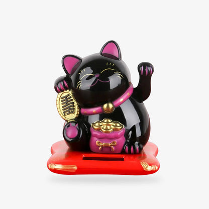 Maneki Neko Noir Protecteur en PU Solaire