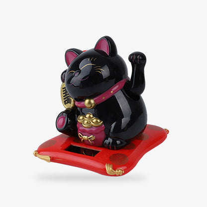 Maneki Neko Noir Protecteur en PU Solaire