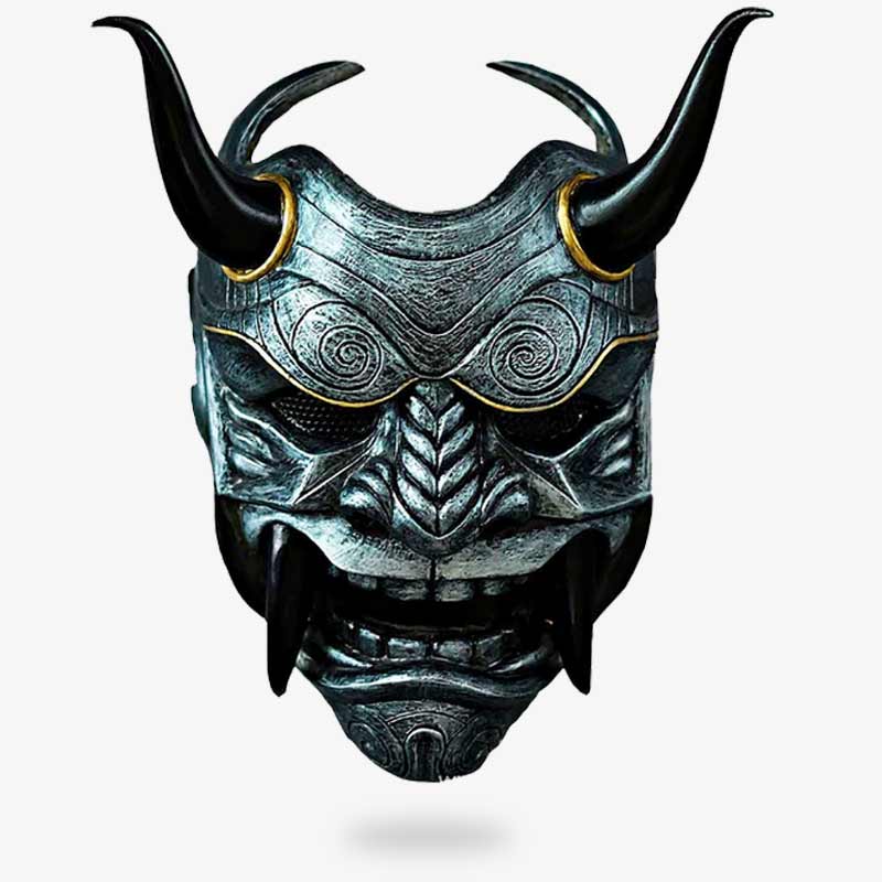 Masque Japonais Kabuki Oni en Fibre de Verre
