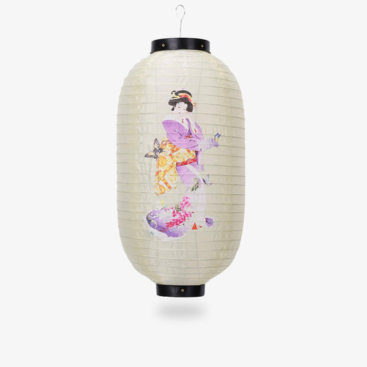 Lanterne Japonaise Dessin de Geisha