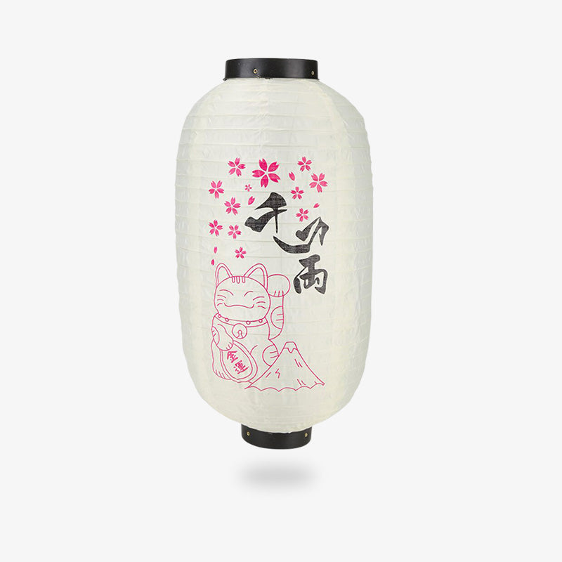 Lanterne Japonaise Chat Porte-Bonheur