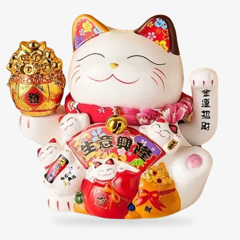 Maneki Neko Tirelire Éventails Sensu 18 cm