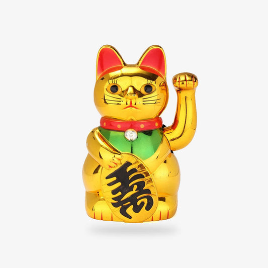 Maneki Neko Doré 21 x 14 cm en PU