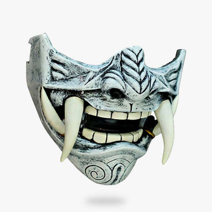 Masque Samouraï Démon Peint par un Artisan