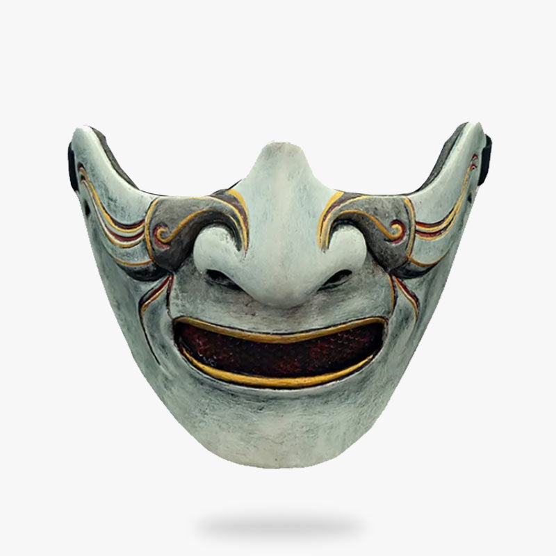 Masque Japonais Guerrier Mempo Motif Yurei
