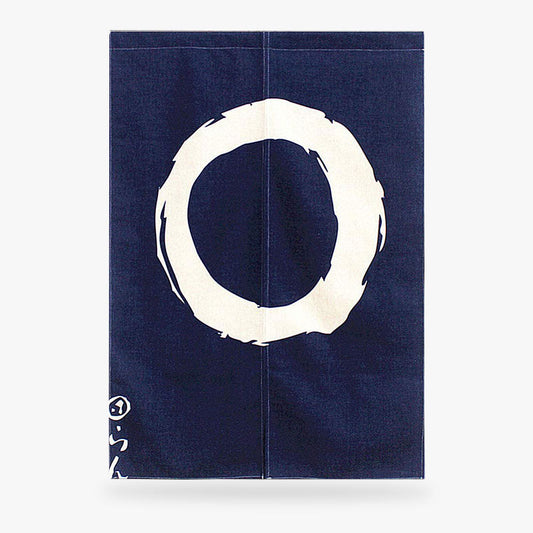 Noren Long Cercle Enso à l'Encre