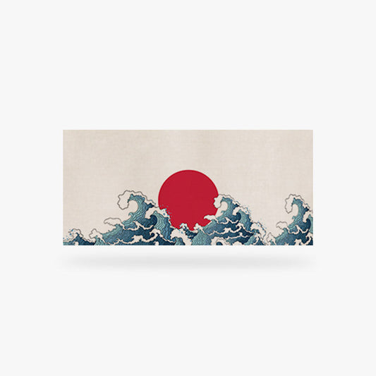 Noren Court Soleil Rouge et Vague