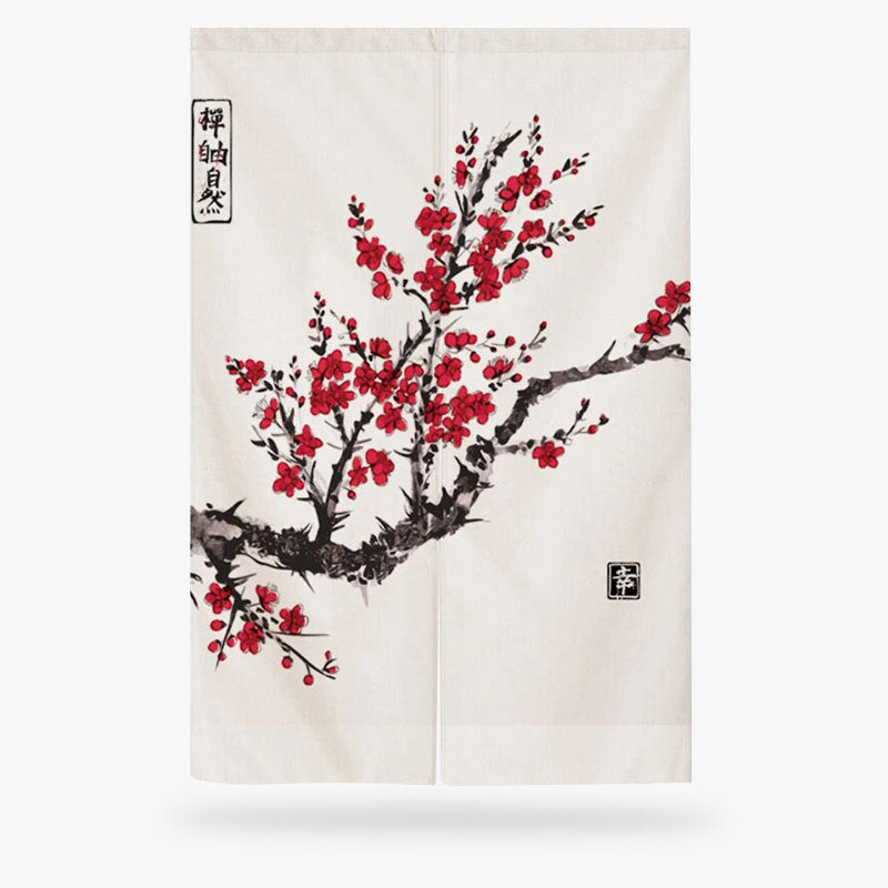 Noren Branche à l'Encre et Kanji