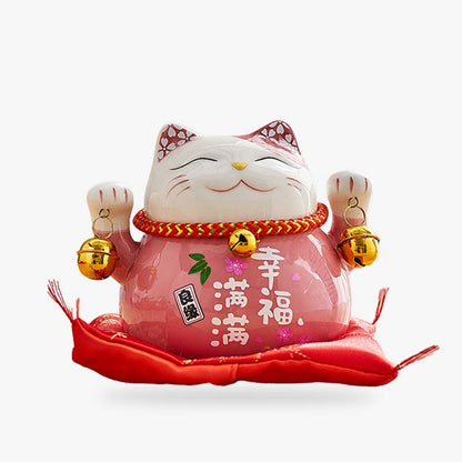 Maneki Neko Tirelire Oreilles Sakura 11 cm