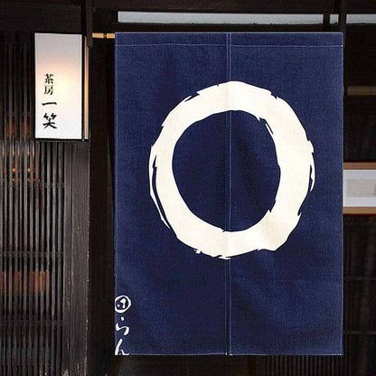 Noren Long Cercle Enso à l'Encre