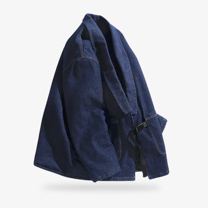 Haori Bleu Indigo en Coton