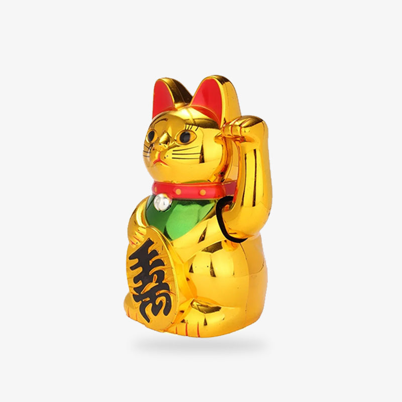 Maneki Neko Doré 21 x 14 cm en PU