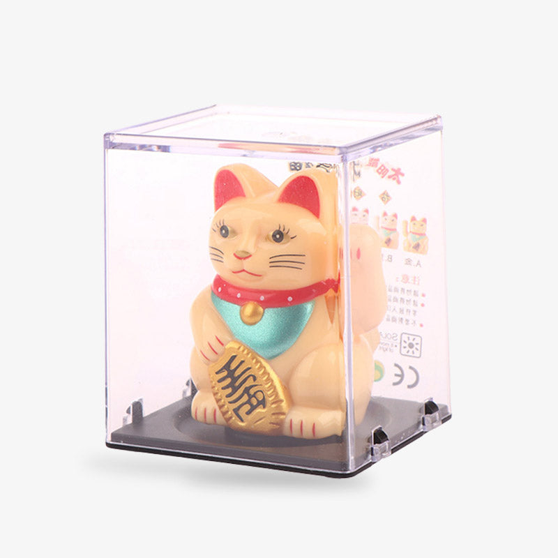 Maneki Neko Traditionnel Solaire en PU