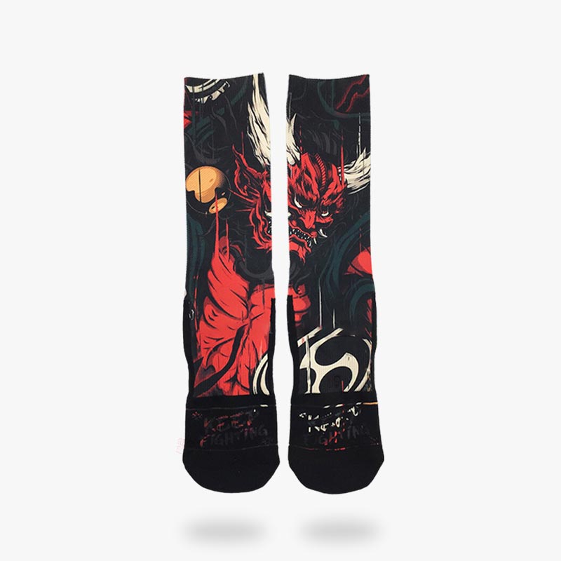 Chaussettes Raijin Dieu du Tonnerre Japonais