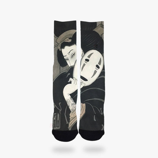 Chaussettes Japonaises Geisha au Visage Masqué