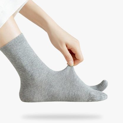 Chaussettes Tabi Lot de 3 Paires Blanc, Gris, Noir