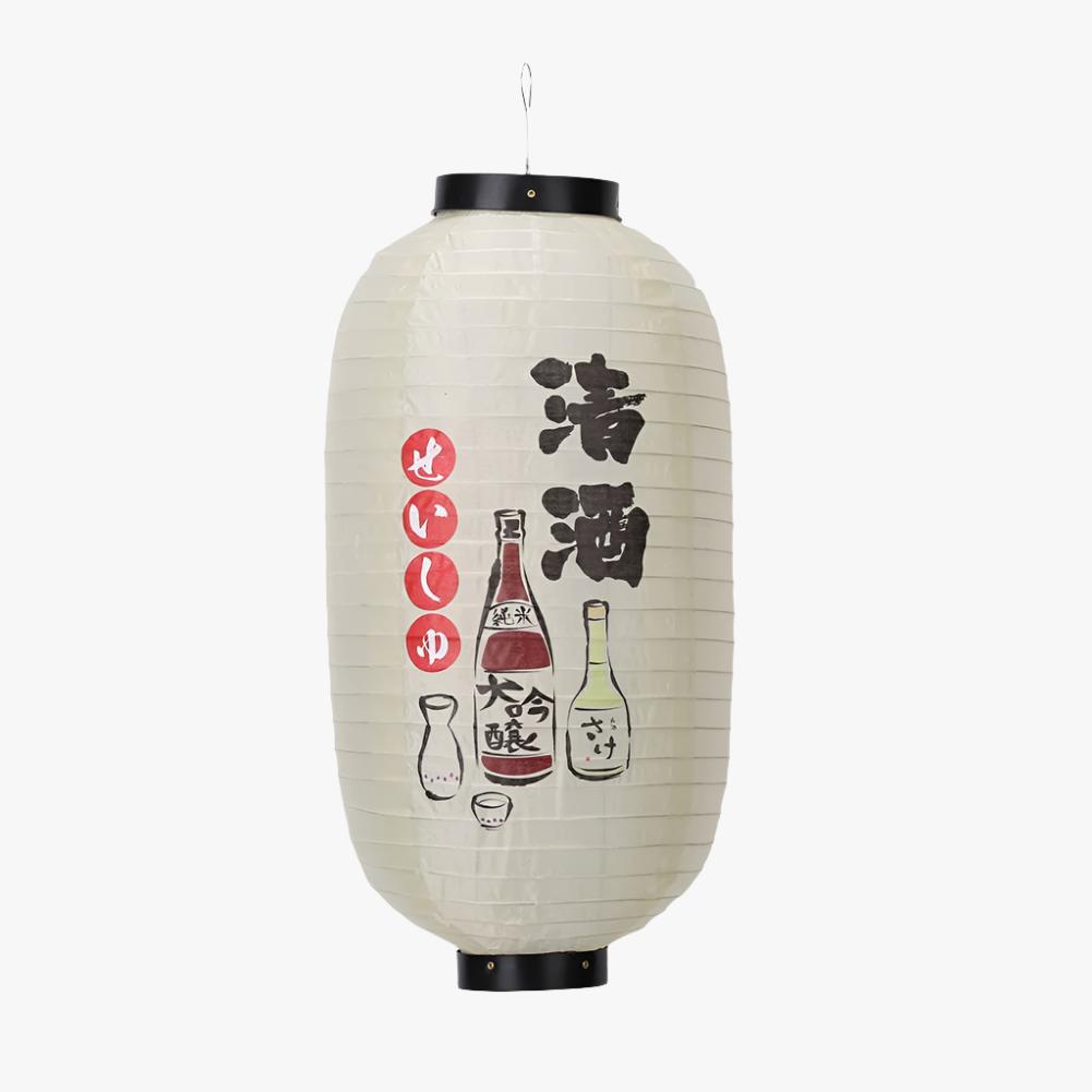 Lanterne Japonaise Izakaya Bouteilles de Saké