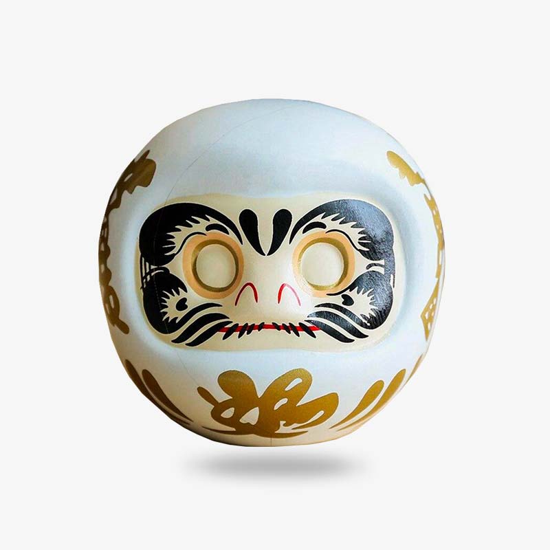 Daruma Blanc Tirelire 11 x 11 cm