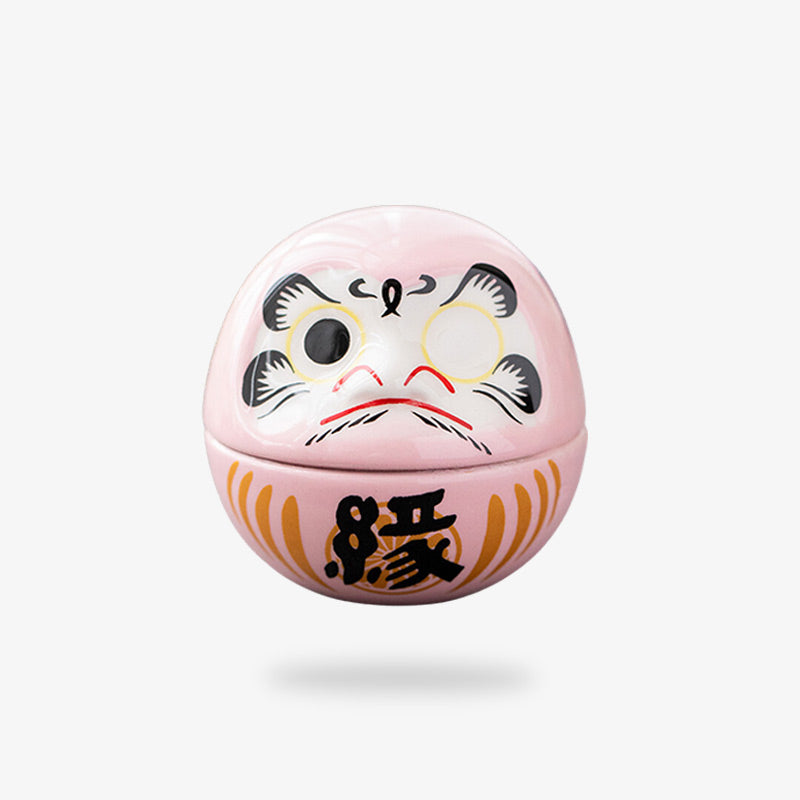 Daruma Blanc en Céramique 6 x 6 cm