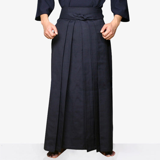 Pantalon Hakama Aikido Bleu Marine