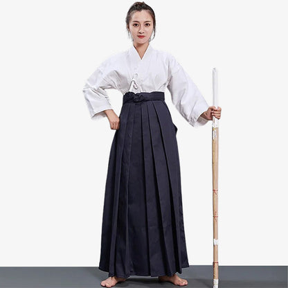 Pantalon Hakama Femme Plissé pour Aikido