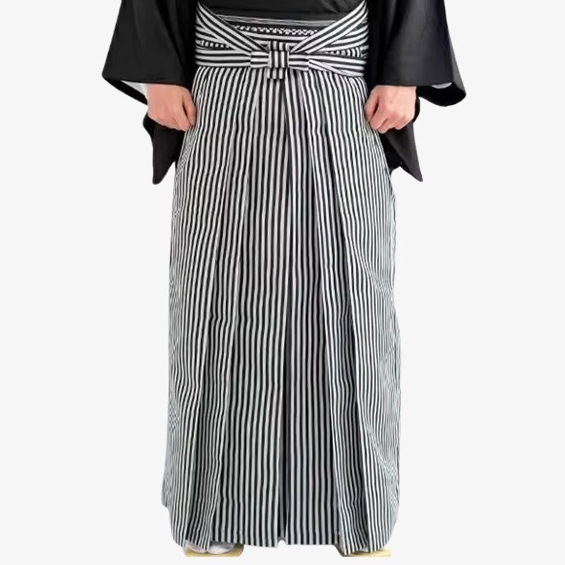 Pantalon Hakama Homme Rayures Verticales