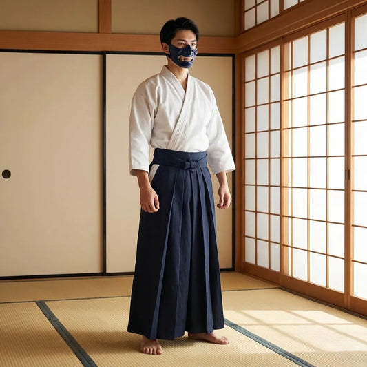 Pantalon Hakama Homme Arts Martiaux Coton