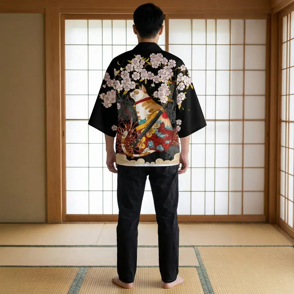 Haori Sakura et Maneki Neko