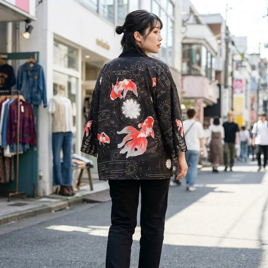Haori Carpe Koi Rouge Soulive