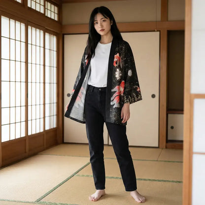 Haori Carpe Koi Rouge Soulive