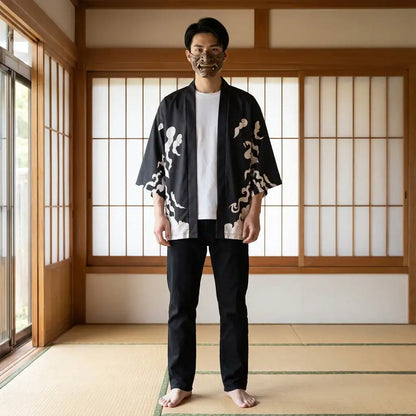Haori Murasame Femme Samouraï et Tigre