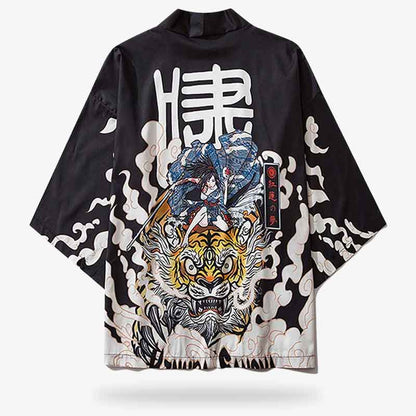 Haori Murasame Femme Samouraï et Tigre