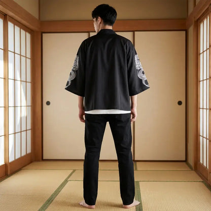 Haori Homme Motif Dragon Japonais