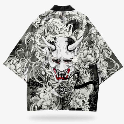 Veste Kimono Homme Masque Démon Oni