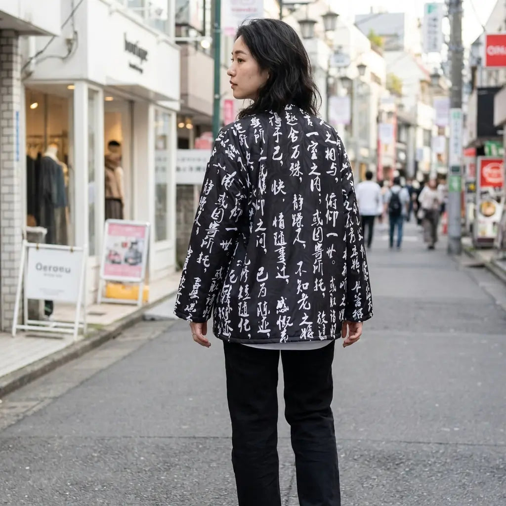 Haori Homme Calligraphie Kanji