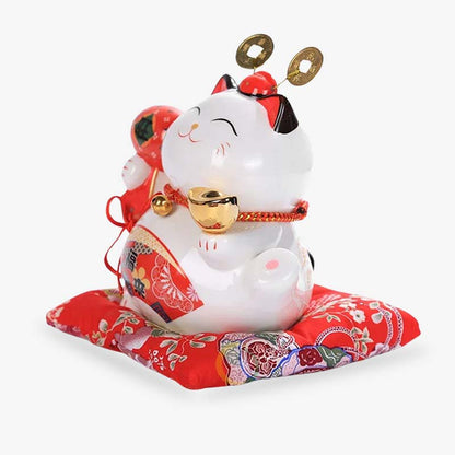 Maneki Neko Tirelire au Maillet de Daikoku