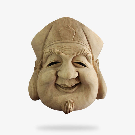 Masque Japonais Nô Rojin Vieil Homme Souriant