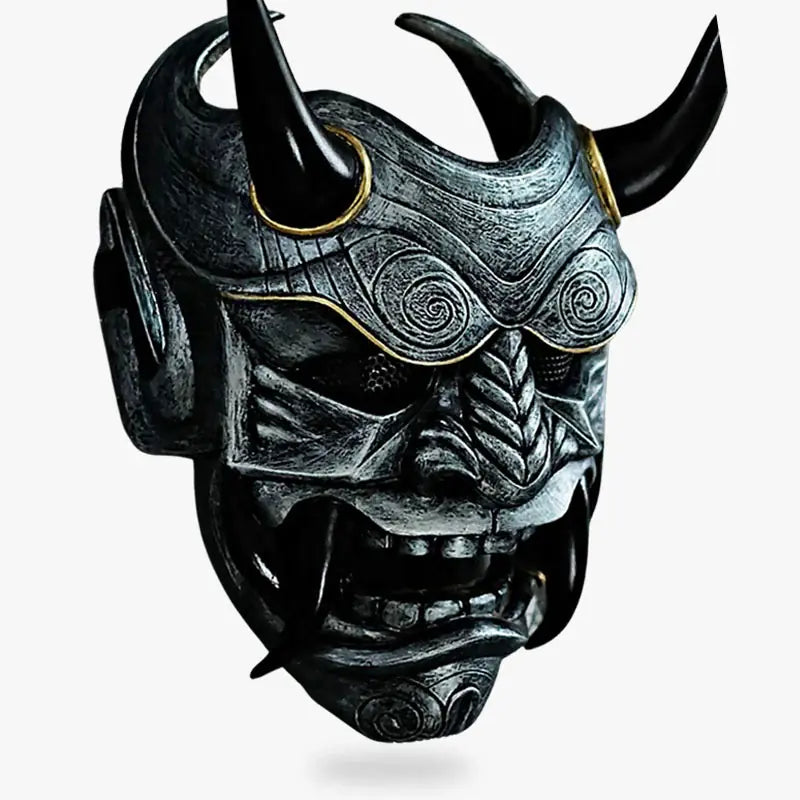 Masque Japonais Kabuki Oni en Fibre de Verre