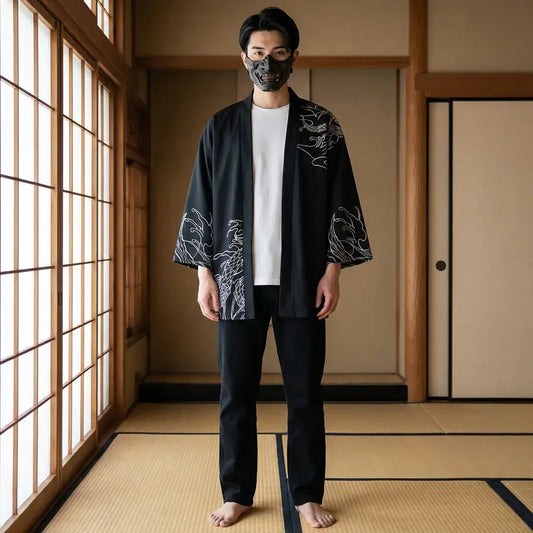 Haori Démon Hannya Imprimé en Sublimation