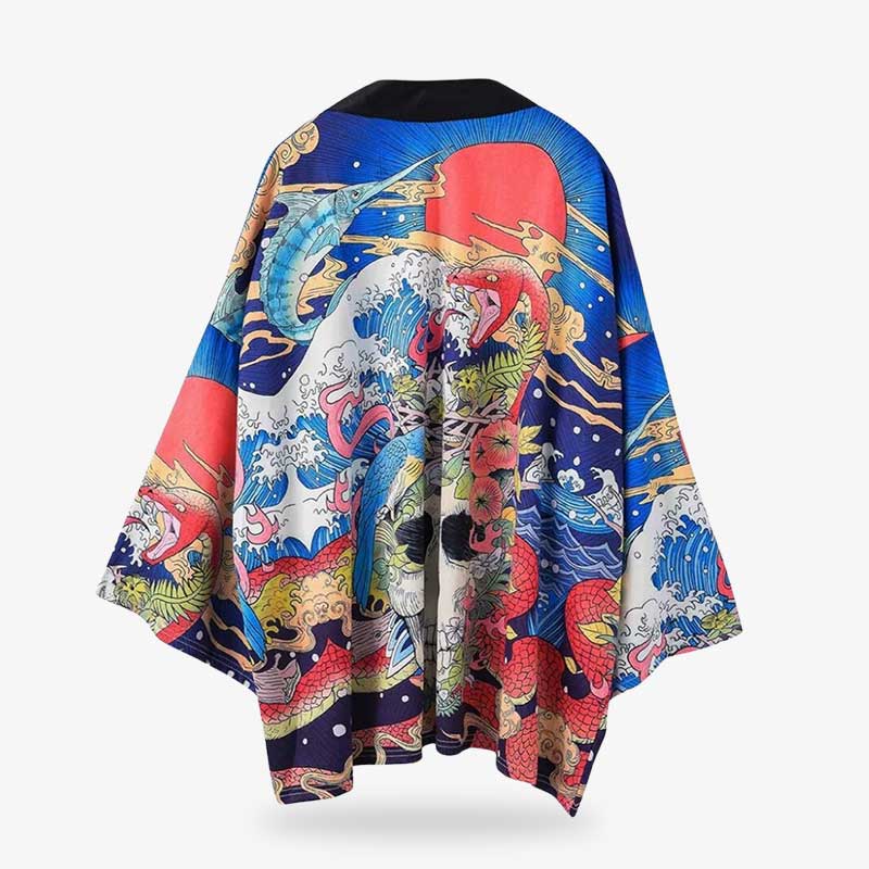 Haori Femme Grande Vague et Shinigami
