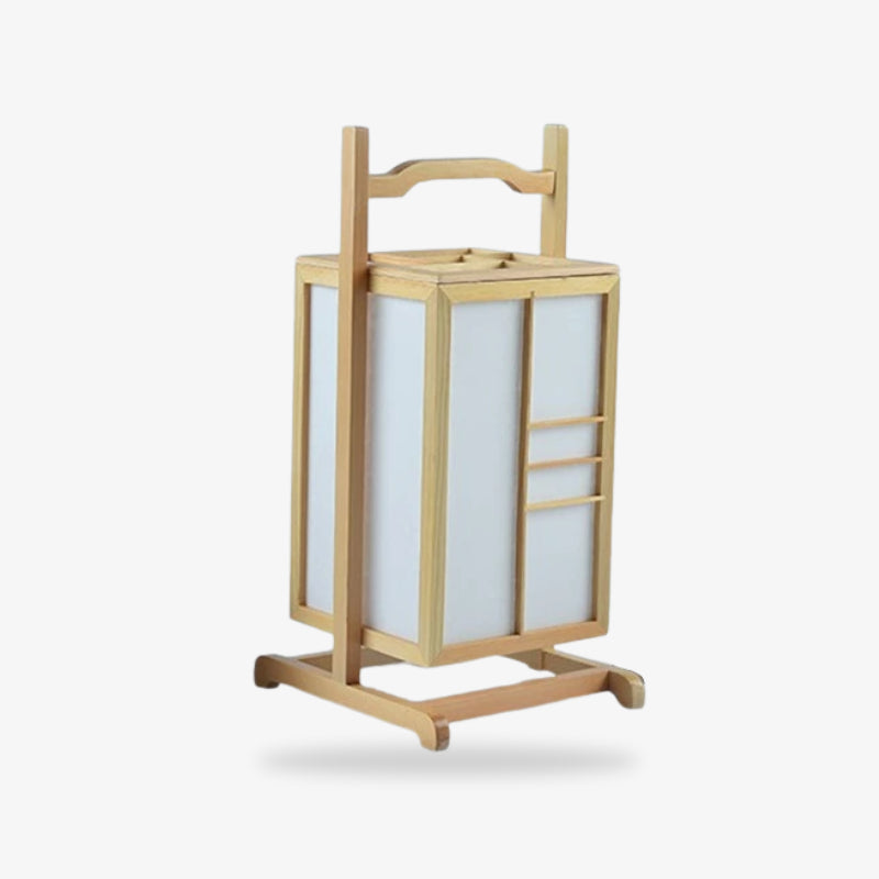 Lanterne Japonaise Shoji en Bois à Poignée