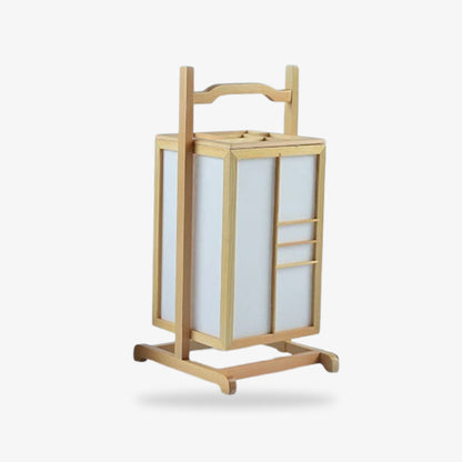 Lanterne Japonaise Shoji en Bois à Poignée