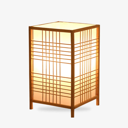 Lampe de Table Japonaise Shoji en Bambou