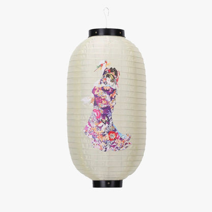 Lanterne Japonaise Chochin Geisha Cylindrique