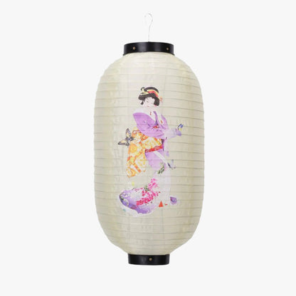 Lanterne Japonaise Pliante Motif Geisha