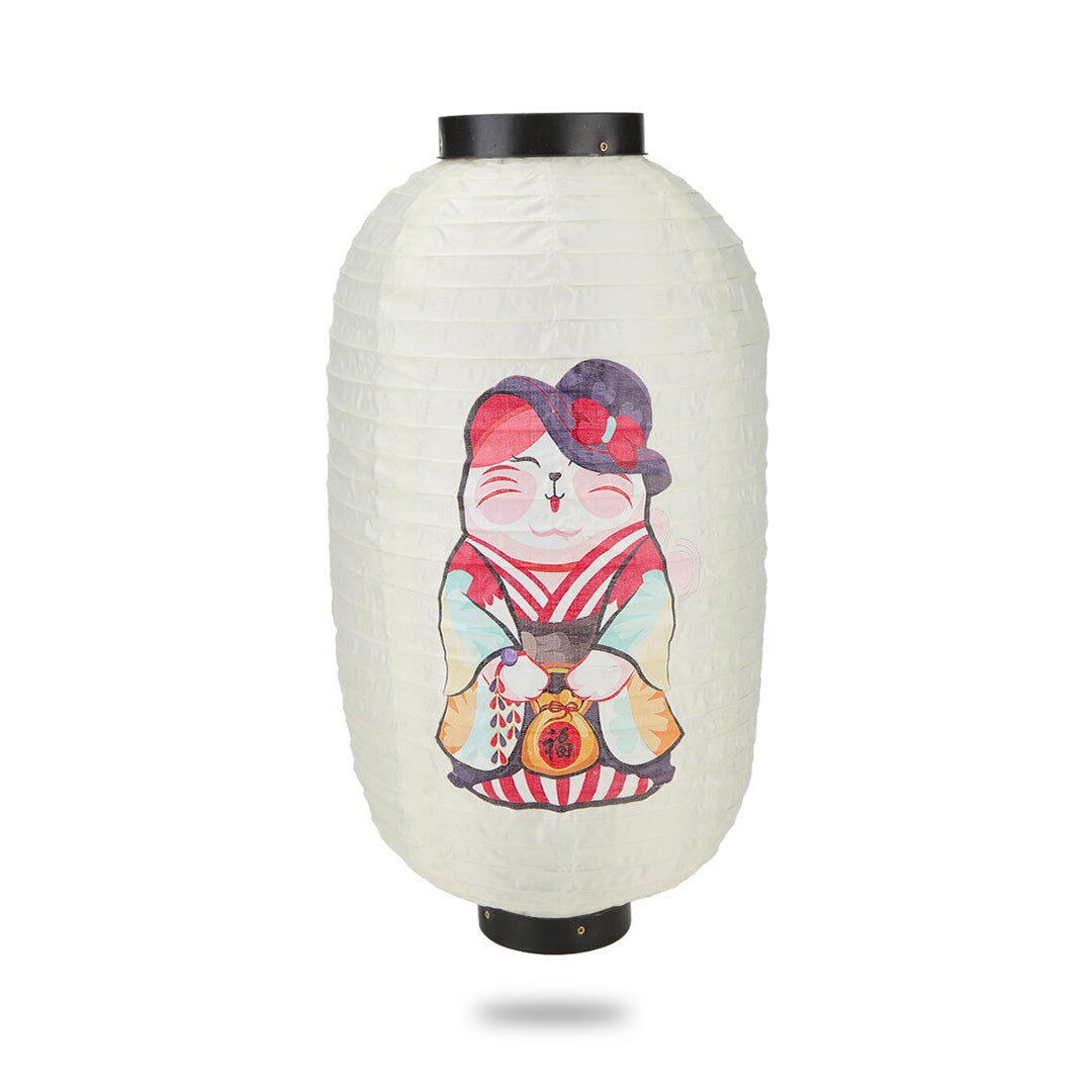 Lanterne Japonaise Maneki Neko en Papier